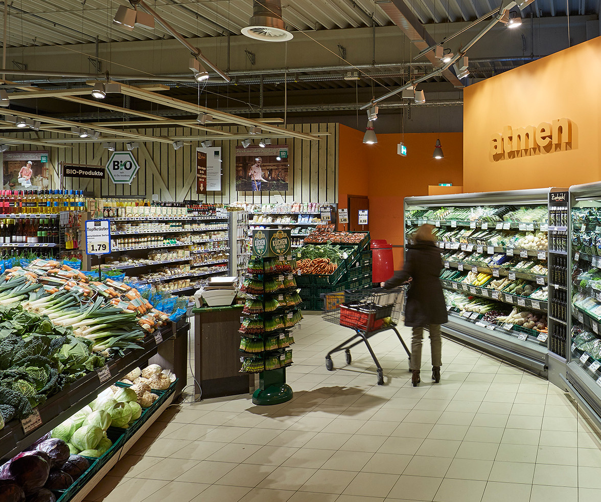 Beispielbild POS, Supermarkt, Frische, Obst und Gemüse, Gewürze Supermarkt, Frische, Obst und Gemüse, Gewürze, POS, LEH, Lebensmittelhandel