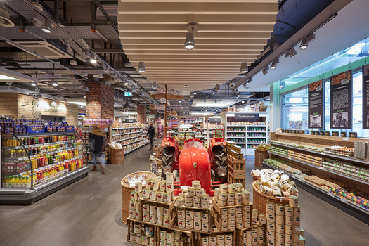 Beispielbild POS, Supermarkt Supermarkt, Sortiment, Frische, Lebensmittelhandel, Traktor, Ladenbau